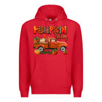 Red pumpkin farm truck Premium Hoodie - AdoDesignShop