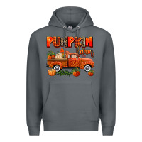 Rock pumpkin farm truck Premium Hoodie - AdoDesignShop