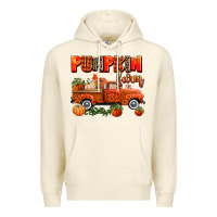 Sandshell pumpkin farm truck Premium Hoodie - AdoDesignShop