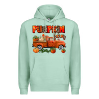 Seafoam pumpkin farm truck Premium Hoodie - AdoDesignShop