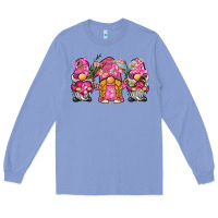 Colony Blue breast cancer gnome Long Sleeve Tee - BarkalooDesign