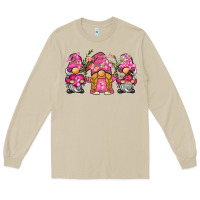 Mushroom breast cancer gnome Long Sleeve Tee - BarkalooDesign