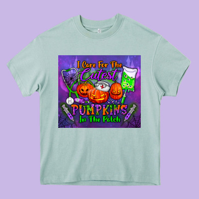 I Care For The Cutest Pumpkins In The Patch Tumbler Heavy Core Tee Designed By Bundleandbundleshop