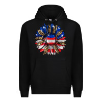 Black american flag leopard Premium Hoodie - RanaPortraitStore