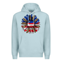 Blue Mist american flag leopard Premium Hoodie - RanaPortraitStore