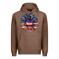 Chestnut american flag leopard Premium Hoodie - RanaPortraitStore