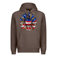 Coffee american flag leopard Premium Hoodie - RanaPortraitStore