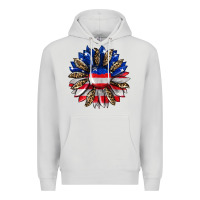 Dove Grey american flag leopard Premium Hoodie - RanaPortraitStore