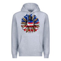 Heather Grey american flag leopard Premium Hoodie - RanaPortraitStore