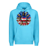 Ocean Blue american flag leopard Premium Hoodie - RanaPortraitStore