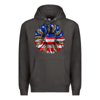 Smoke american flag leopard Premium Hoodie - RanaPortraitStore