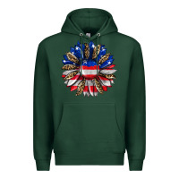 Sports Green american flag leopard Premium Hoodie - RanaPortraitStore