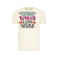 Vintage Arctic Thick Thighs And Love Vibes Vintage Tee - CowhideDigitalArt