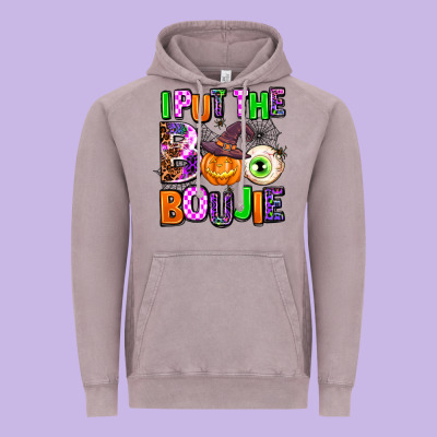 Hallowen Boo Vintage Hoodie Designed By Adodesignshop