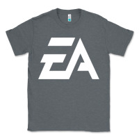 Charcoal Heather #electronicArts EA  white Classic Tee - DesigneFamous