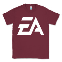 Burgundy #electronicArts EA  white Classic Tee - DesigneFamous