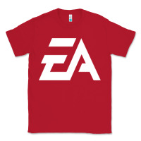Red #electronicArts EA  white Classic Tee - DesigneFamous