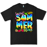 Black summer time Premium Tee - CowhideDigitalArt