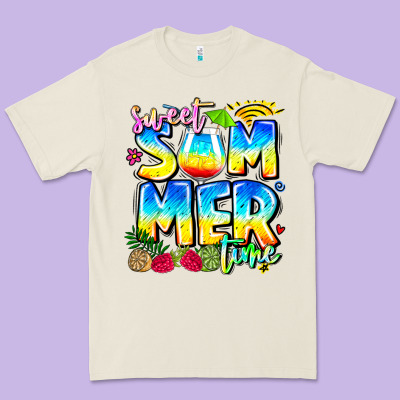Summer Time Premium Tee Designed By Cowhidedigitalart