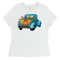 White fall truck Ladies Tee - Artiststas