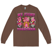 Chestnut we fight together breast cancer gnome Long Sleeve Tee - BarkalooDesign