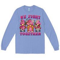 Colony Blue we fight together breast cancer gnome Long Sleeve Tee - BarkalooDesign