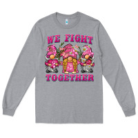 We Fight Together Breast Cancer Gnome Long Sleeve Tee | Teevron
