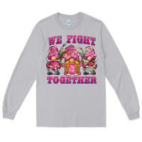 Moon Dust we fight together breast cancer gnome Long Sleeve Tee - BarkalooDesign