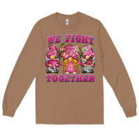 Toasted Coconut we fight together breast cancer gnome Long Sleeve Tee - BarkalooDesign