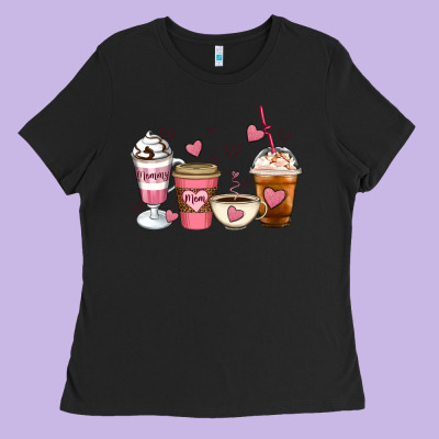 Mommy Coffee Ladies Tee Designed By Artiststas