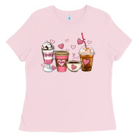Bubblegum Pink Mommy coffee Ladies Tee - Artiststas