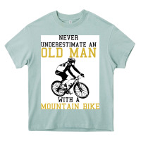 Arona Never Underestimate An Old Man With A Mountain Bike Heavy Core Tee - Bettercallsaul