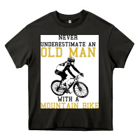 Asphalt Never Underestimate An Old Man With A Mountain Bike Heavy Core Tee - Bettercallsaul