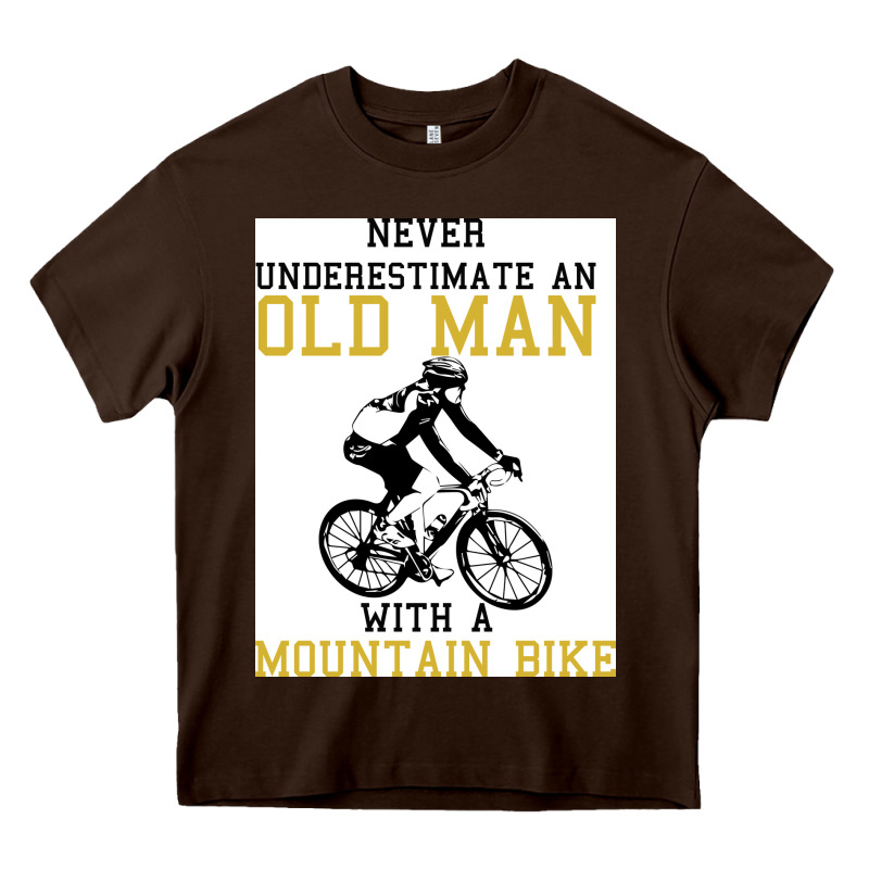 Never Underestimate An Old Man With A Mountain Bike Heavy Core Tee by Bettercallsaul | Teevron