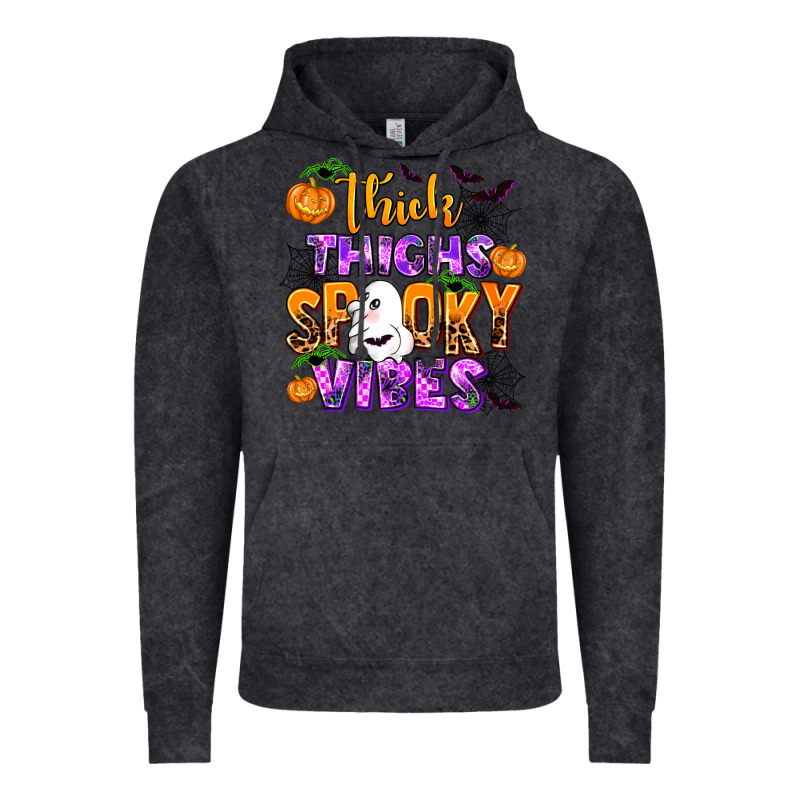 Thick Thighs Spooky Vibes Vintage Hoodie by AdoDesignShop | Teevron