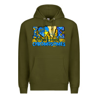 Army Green love doesn't count chromosomes Premium Hoodie - AdoDesignShop