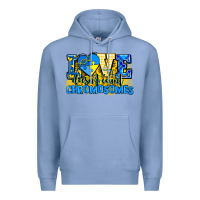 Colony Blue love doesn't count chromosomes Premium Hoodie - AdoDesignShop