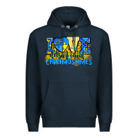 Navy love doesn't count chromosomes Premium Hoodie - AdoDesignShop