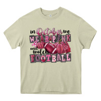 Mossy in october we wear pink and watch football Heavy Core Tee - FaDigitalArtStudio