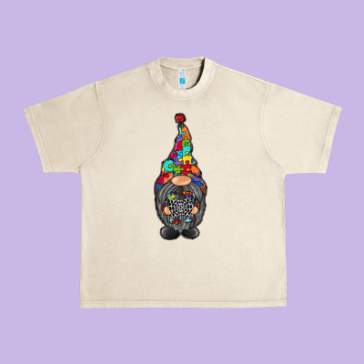 Gnome Autism Urban Heavy Tee Designed By Racoondesign