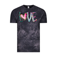 Cloud Black Valentine Love Vintage Tee - CowhideDigitalArt