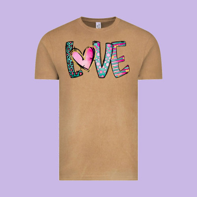 Valentine Love Vintage Tee Designed By Cowhidedigitalart