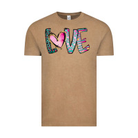 Vintage Coffee Valentine Love Vintage Tee - CowhideDigitalArt