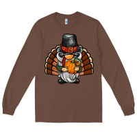 Chestnut thanksgiving turkey gnome Long Sleeve Tee - BarkalooDesign