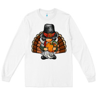 White thanksgiving turkey gnome Long Sleeve Tee - BarkalooDesign