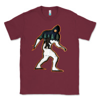 Burgundy bigfoot wood layered christmas Classic Tee - DesigneFamous