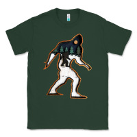 Sports Green bigfoot wood layered christmas Classic Tee - DesigneFamous