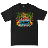 Black Summer Premium Tee - CowhideDigitalArt
