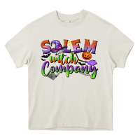 Cream salem witch company Heavy Core Tee - BundleAndBundleShop