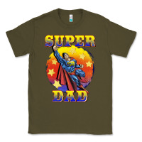 Army Green super dad Classic Tee - BarkalooDesign
